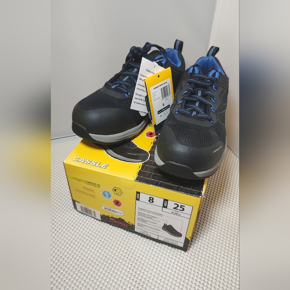 Women's Size 8 Herman Survivors Composite Toe Cassle Work Shoes NWT